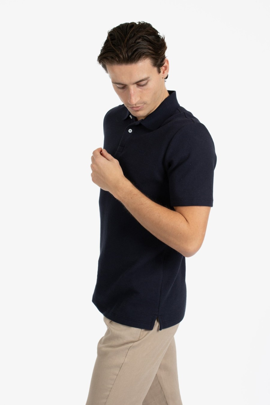 Clothing James Harper Polos | James Harper | Waffle Polo