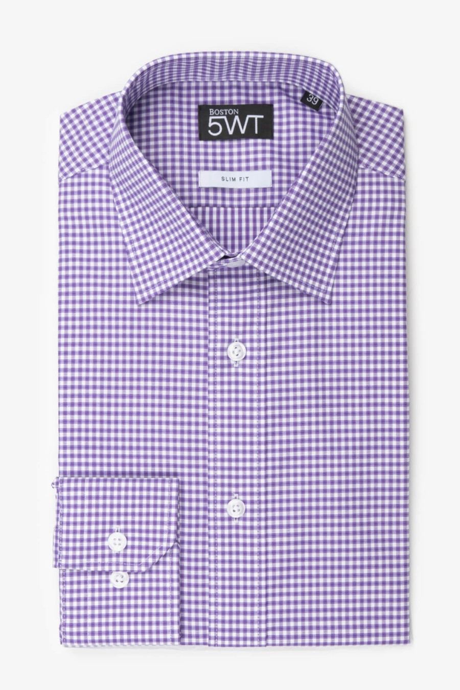 Clothing Boston Tall Fitting Shirts | Boston | Liberty Extra Long Sleeve Business Shirt Purple