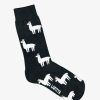 Shoes & Accessories Lafitte Socks | Lafitte | Socks Llama Charcoal Grey