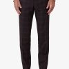 Clothing Gibson Trousers | Gibson | Check Caper Trouser Mahogany