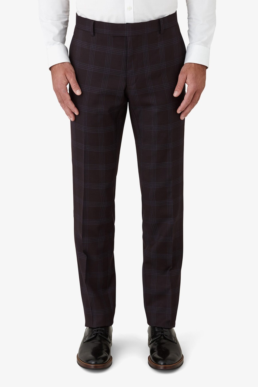 Clothing Gibson Trousers | Gibson | Check Caper Trouser Mahogany