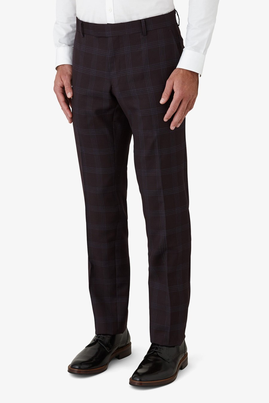 Clothing Gibson Trousers | Gibson | Check Caper Trouser Mahogany