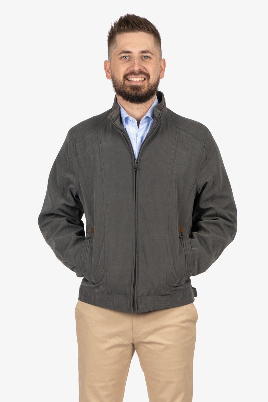 Clothing Boston Casual Jackets | Boston | Moss Casual Jacket Khaki