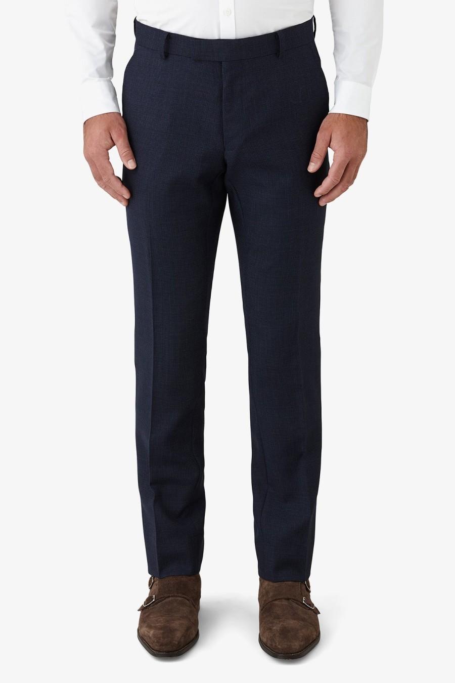 Clothing Gibson Trousers | Gibson | Line Spot Caper Trouser Navy