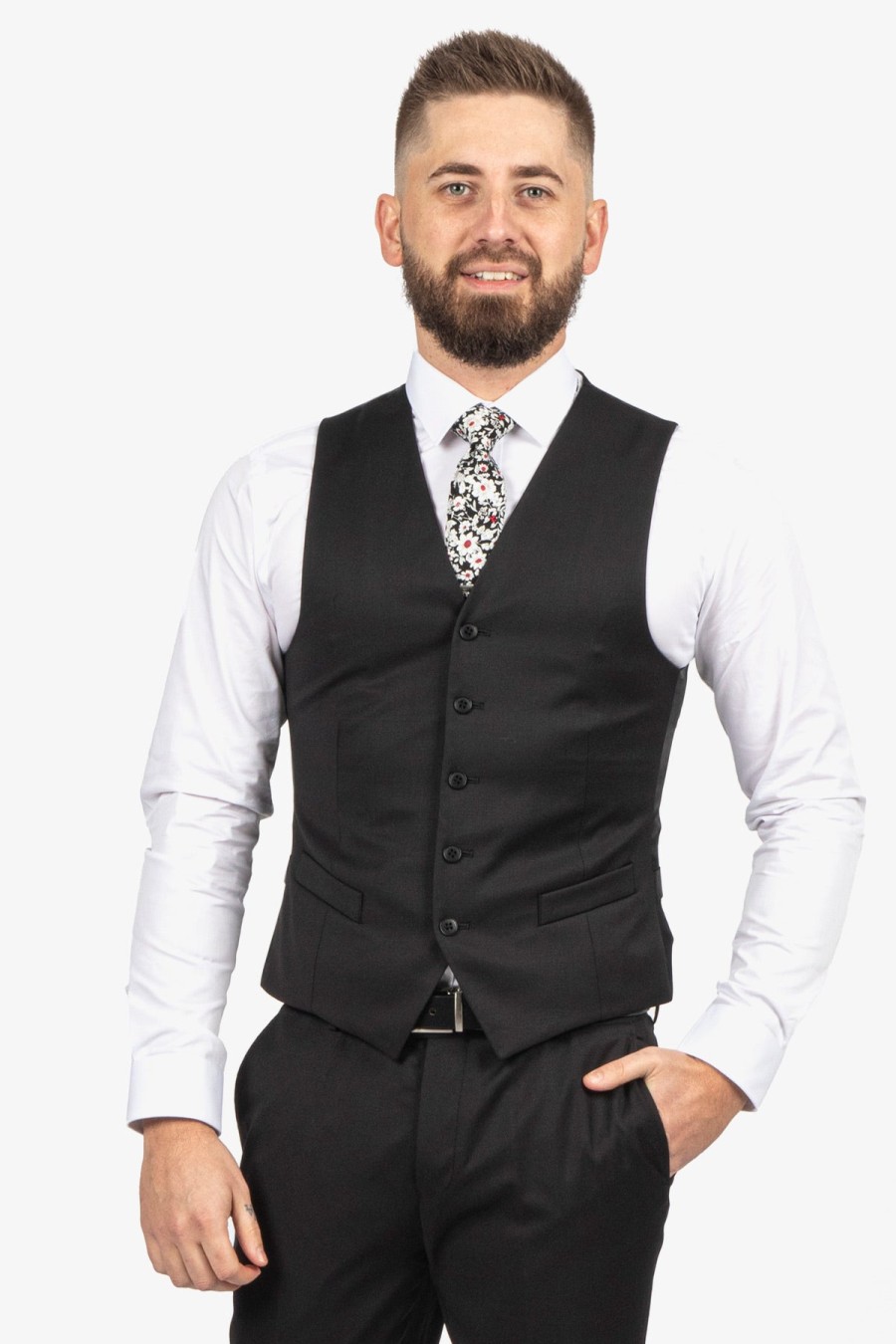 Suits Gibson Waistcoats | Gibson | Mighty Vest Black