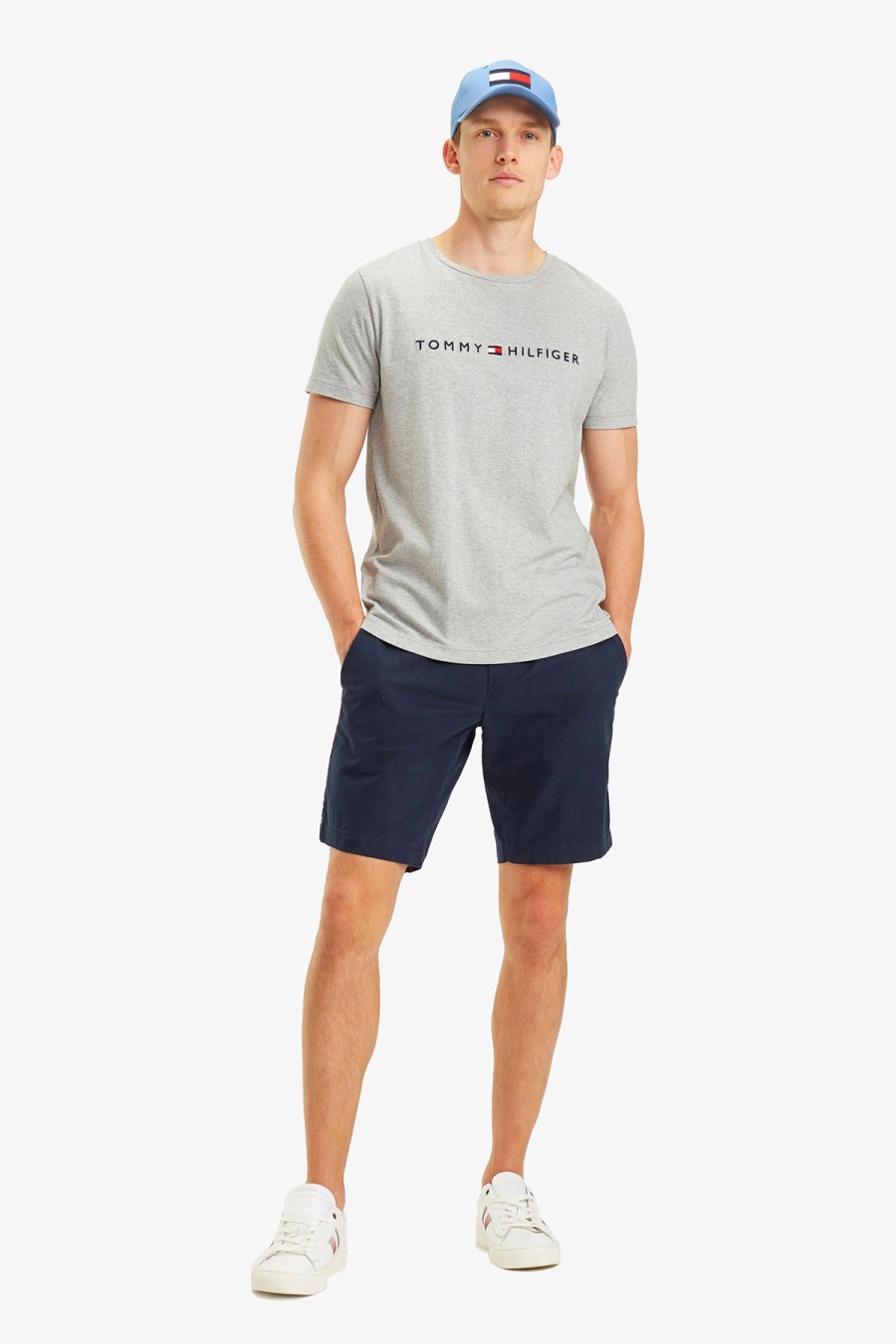 Clothing TOMMY HILFIGER T-Shirts | Tommy Hilfiger | Logo Tee Grey