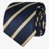 Shoes & Accessories Abelard Neck Ties | Abelard | Stripe Silk Tie Yellow