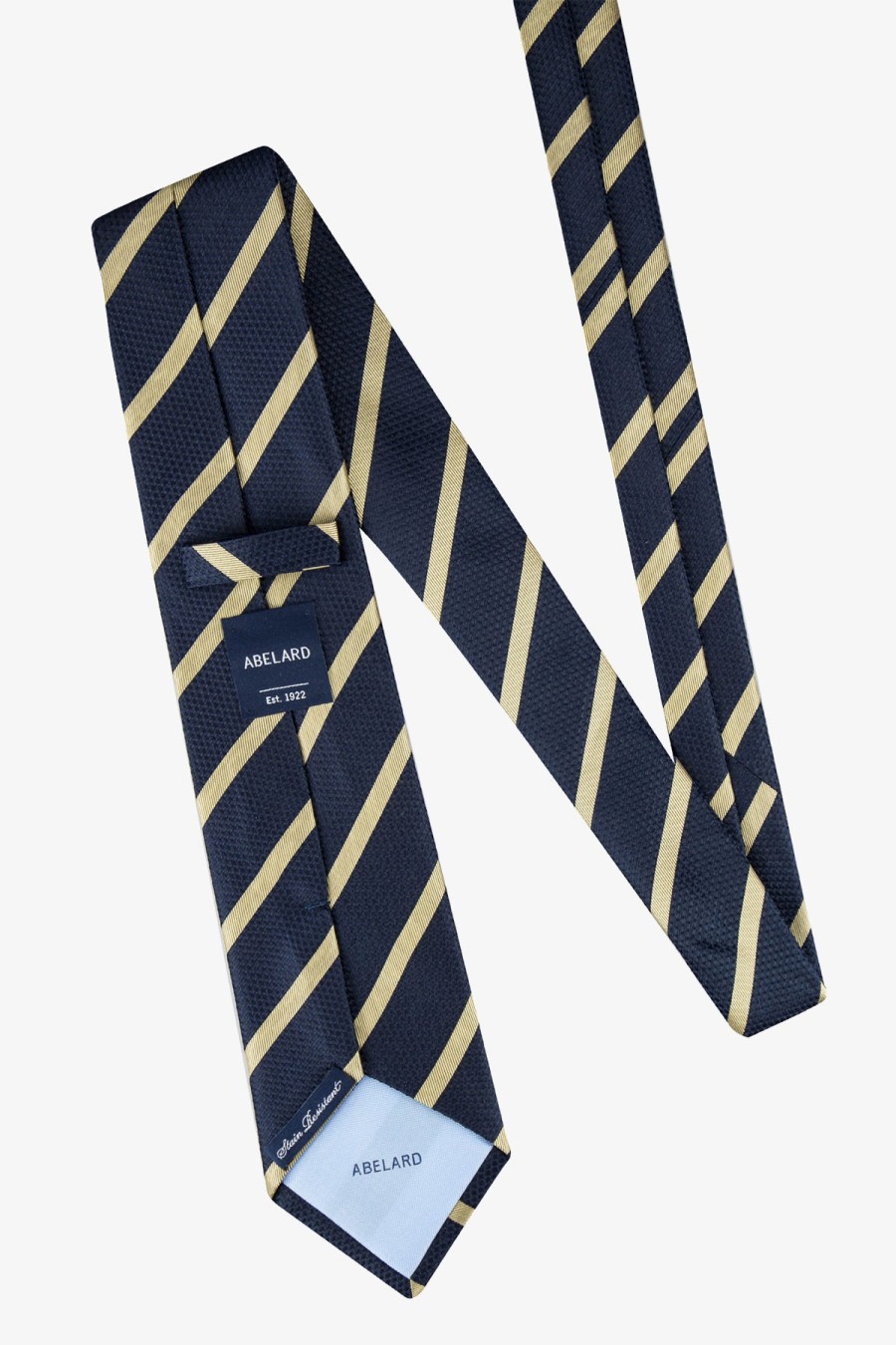 Shoes & Accessories Abelard Neck Ties | Abelard | Stripe Silk Tie Yellow