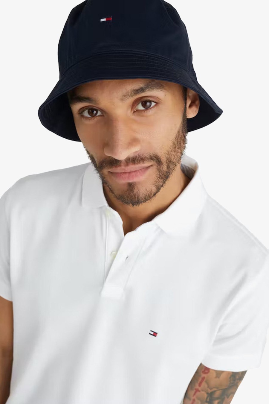 Clothing Tommy Hilfiger Polos | Tommy Hilfiger | 1985 Flex Organic Regular Polo White