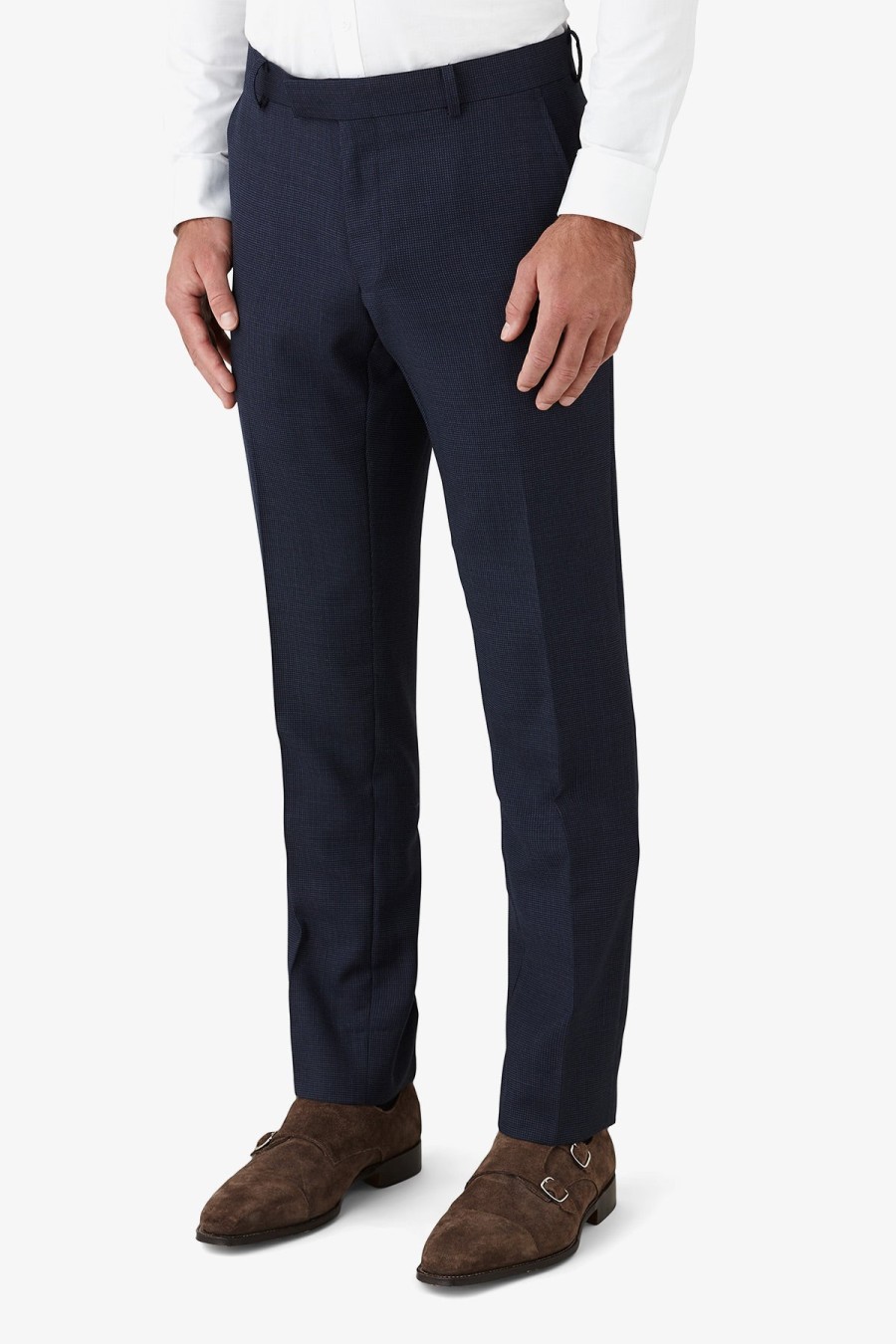 Suits Gibson Suit Trousers | Gibson | Line Spot Caper Trouser Navy