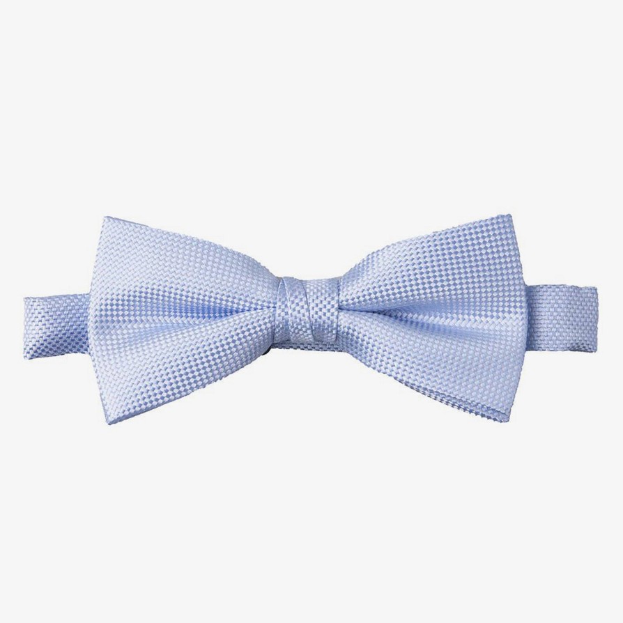 Shoes & Accessories Carlo Visconti Bow Ties | Carlo Visconti | Self Pattern Bow Tie Blue