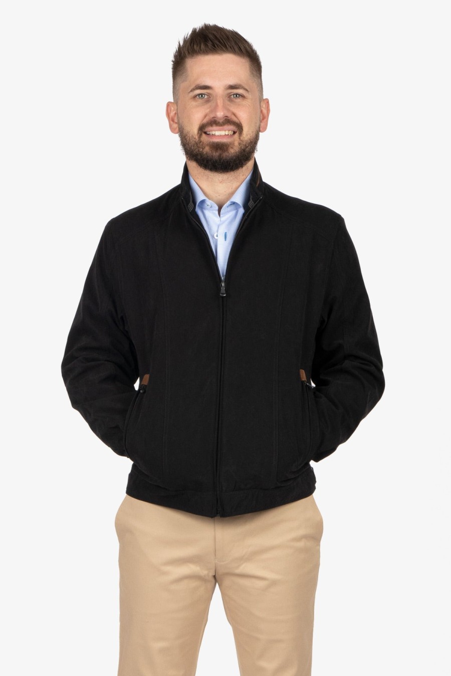 Clothing Boston Casual Jackets | Boston | Moss Casual Jacket Black