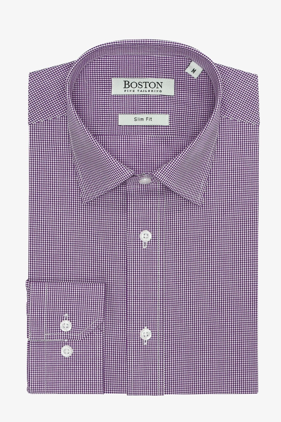 Clothing Boston Tall Fitting Shirts | Boston | Liberty Extra Long Sleeve Business Shirt Purple