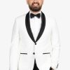 Suits Gibson Wedding Suits | Gibson | Spectre Dinner Jacket Black Lapel White