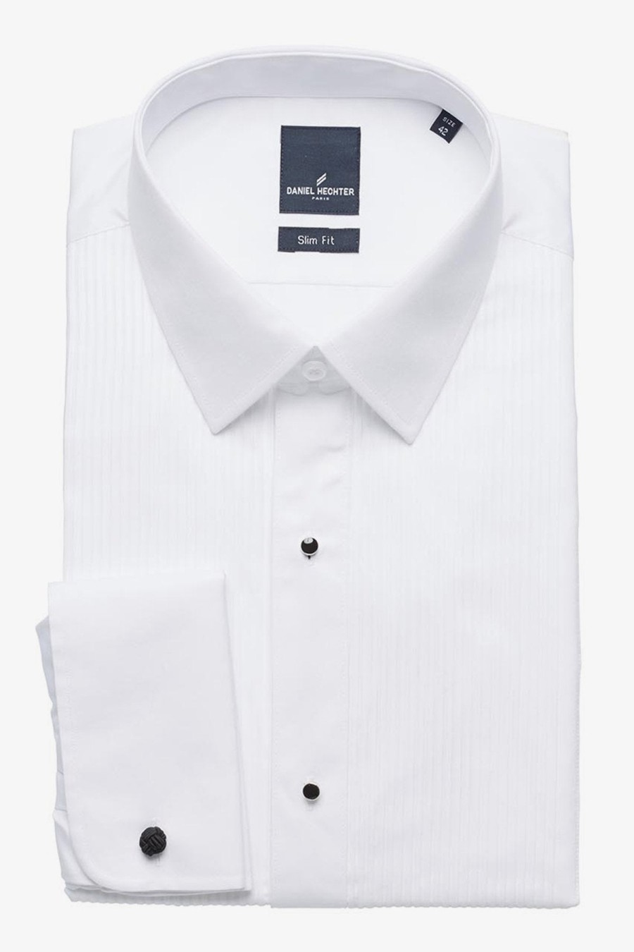 Clothing Daniel Hechter Dinner Shirts | Daniel Hechter | Formal Peak Collar Dinner Shirt White