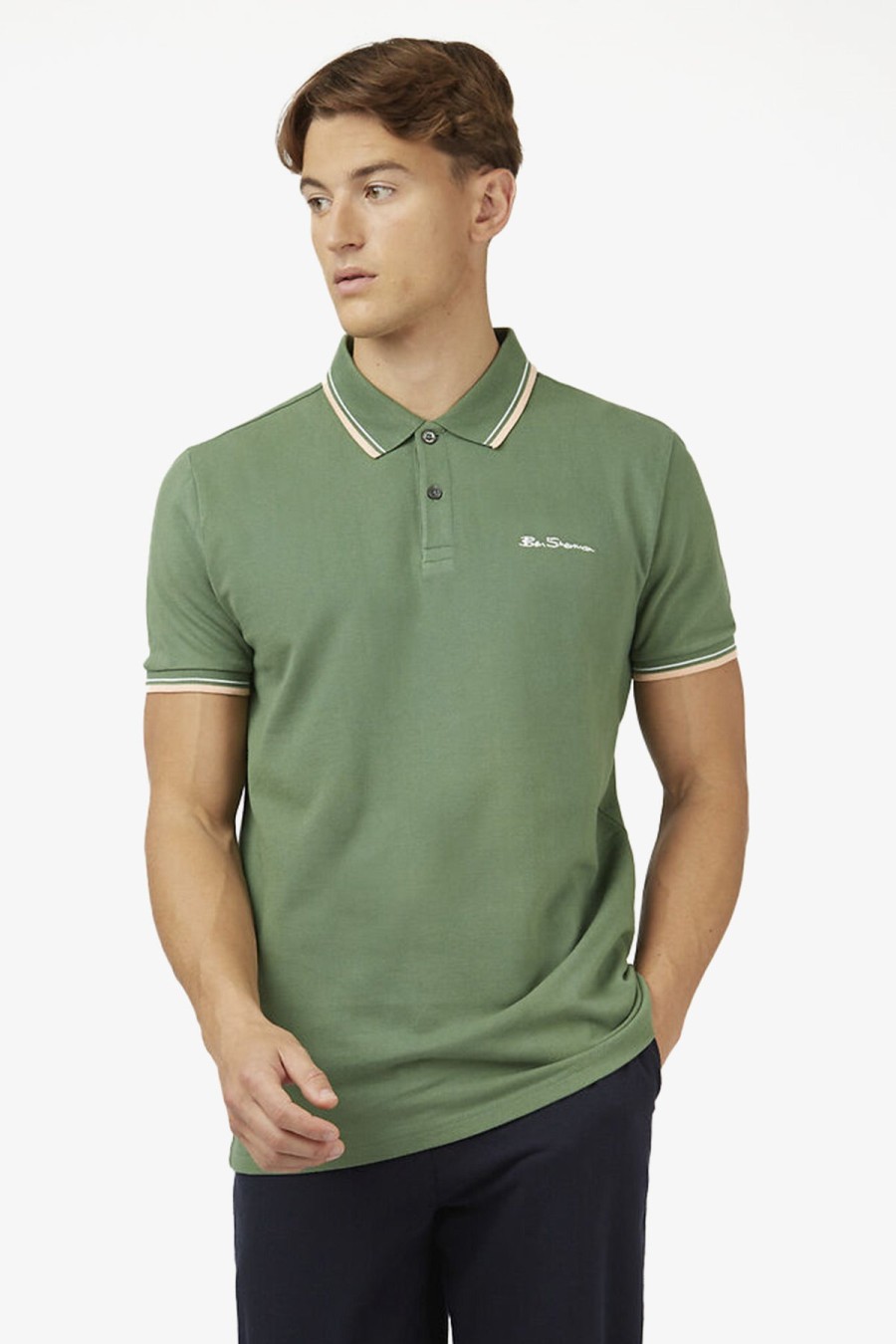 Clothing Ben Sherman Polos | Ben Sherman | Signature Polo Rich Fern