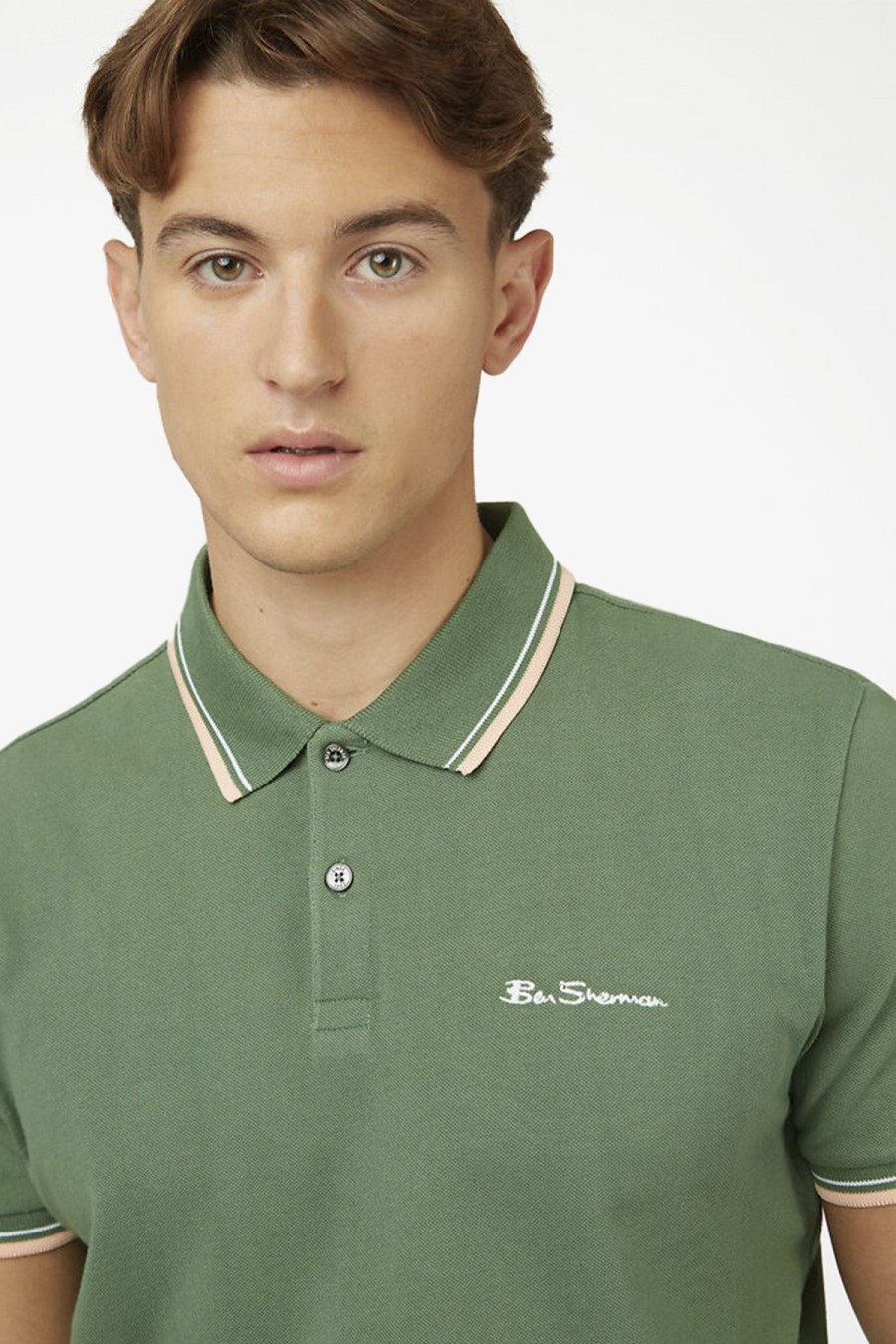 Clothing Ben Sherman Polos | Ben Sherman | Signature Polo Rich Fern