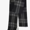 Shoes & Accessories Sunny Apparel Scarves & Gloves | Sunny Apparel | Pattern Scarf Charcoal Black