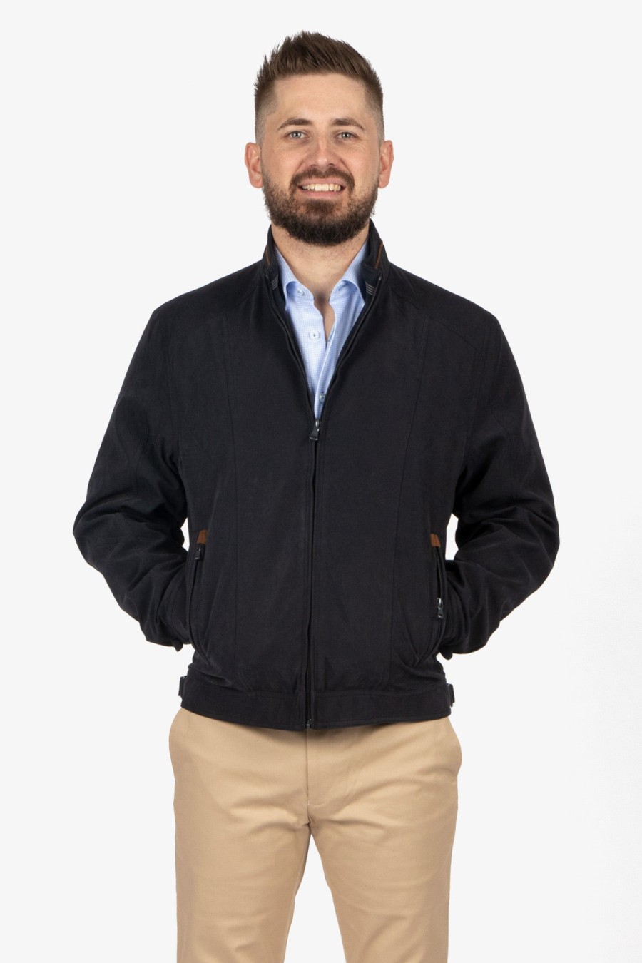 Clothing Boston Casual Jackets | Boston | Moss Casual Jacket Navy