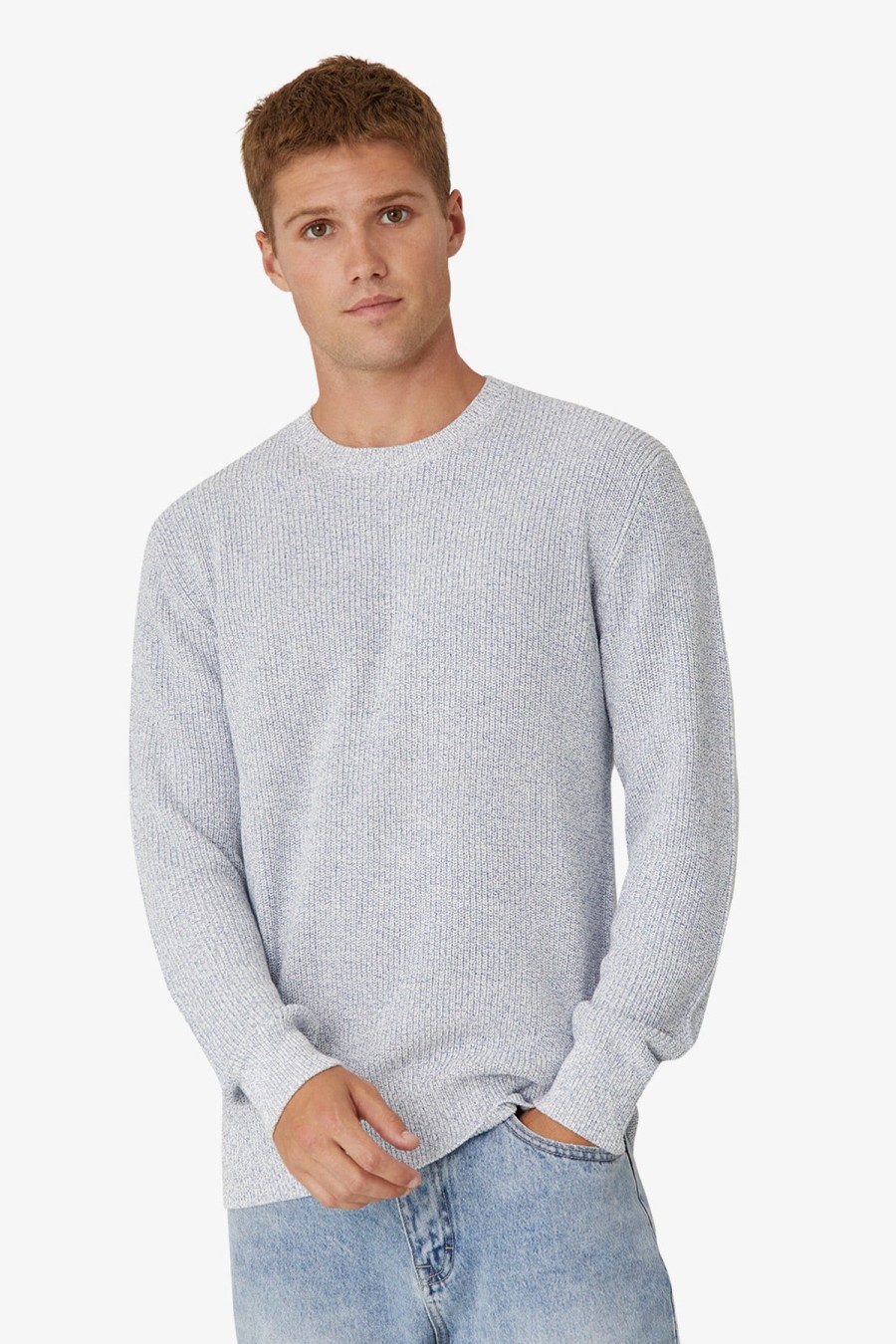 Clothing Industrie Knitwear | Industrie | The Kingston Knit Light Blue