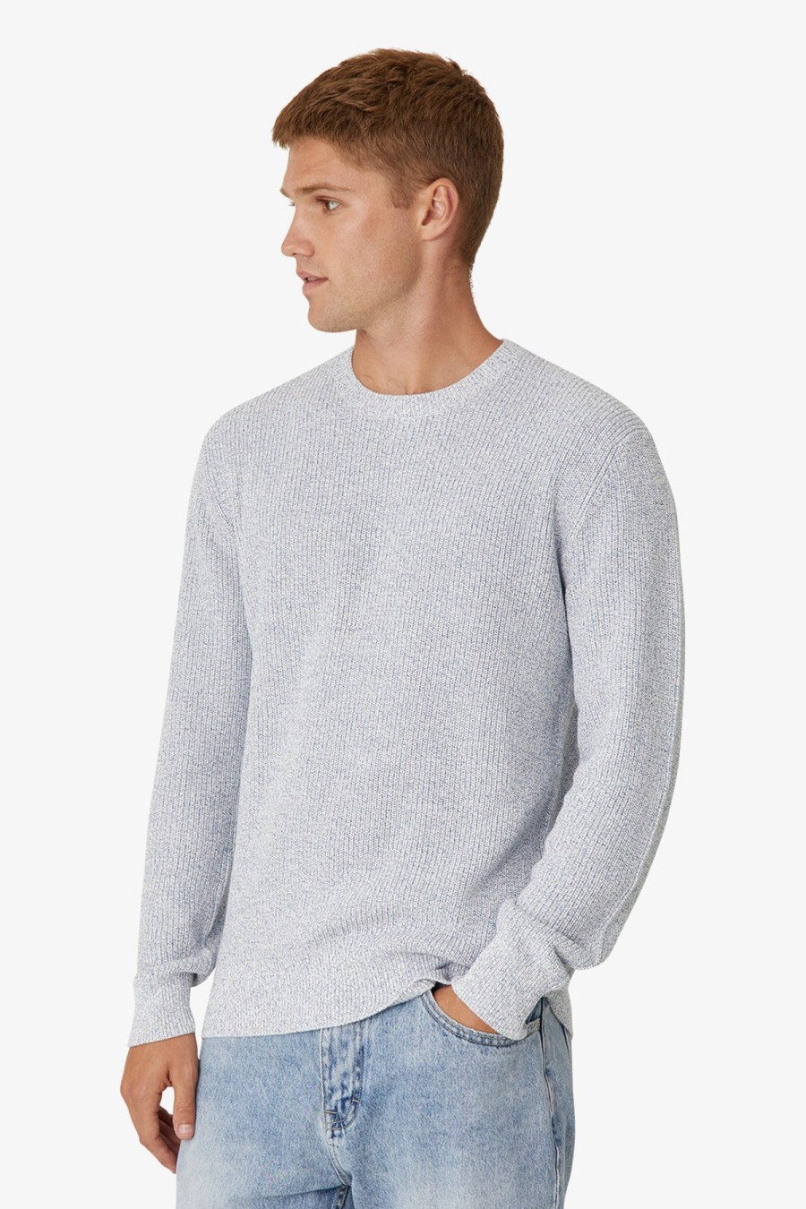 Clothing Industrie Knitwear | Industrie | The Kingston Knit Light Blue