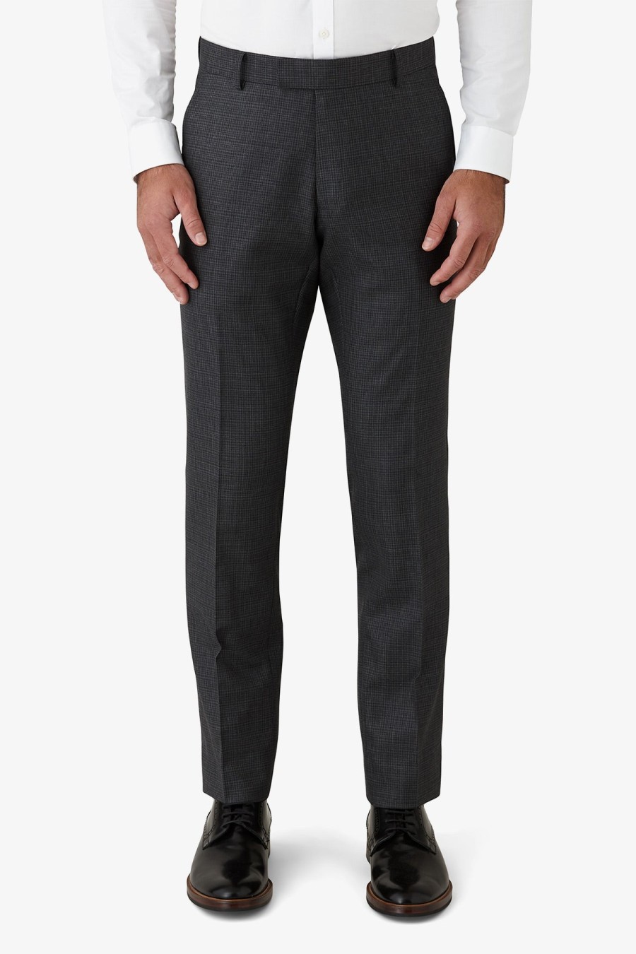 Clothing Gibson Trousers | Gibson | Mini Check Caper Trouser Grey