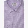 Clothing Boston Tall Fitting Shirts | Boston | Liberty Extra Long Sleeve Business Shirt Purple