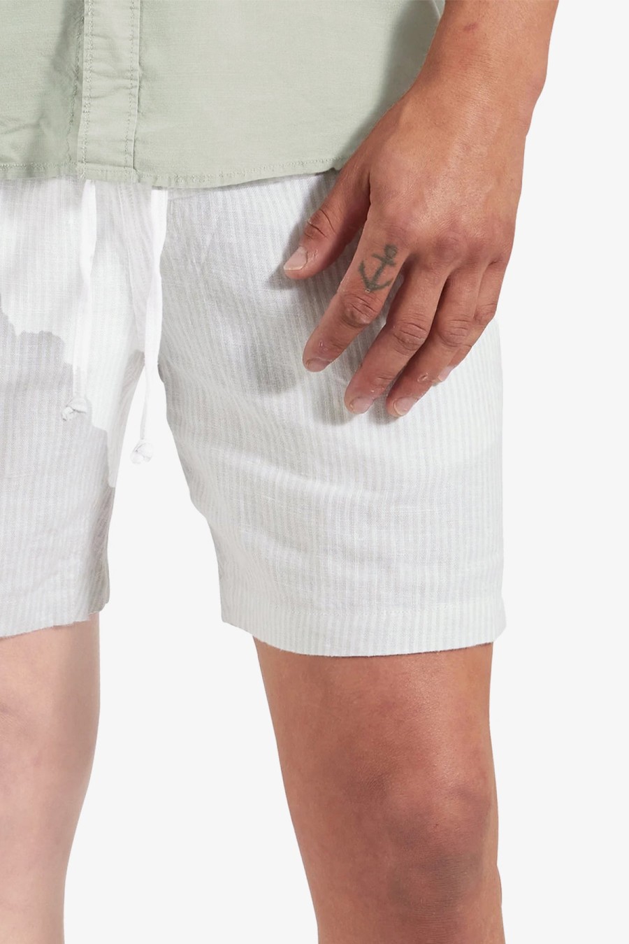 Clothing Academy Brand Shorts | Academy Brand | Riviera Linen Short Sage Green