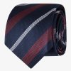 Shoes & Accessories Abelard Neck Ties | Abelard | Stripe Silk Tie Navy