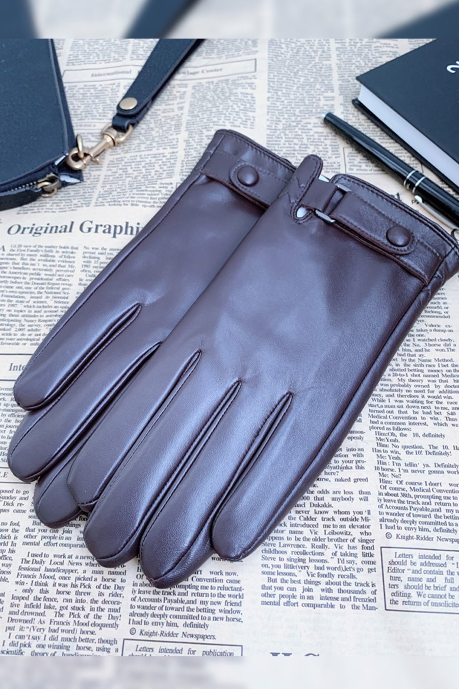 Shoes & Accessories Sunny Apparel Scarves & Gloves | Sunny Apparel | Leather Gloves