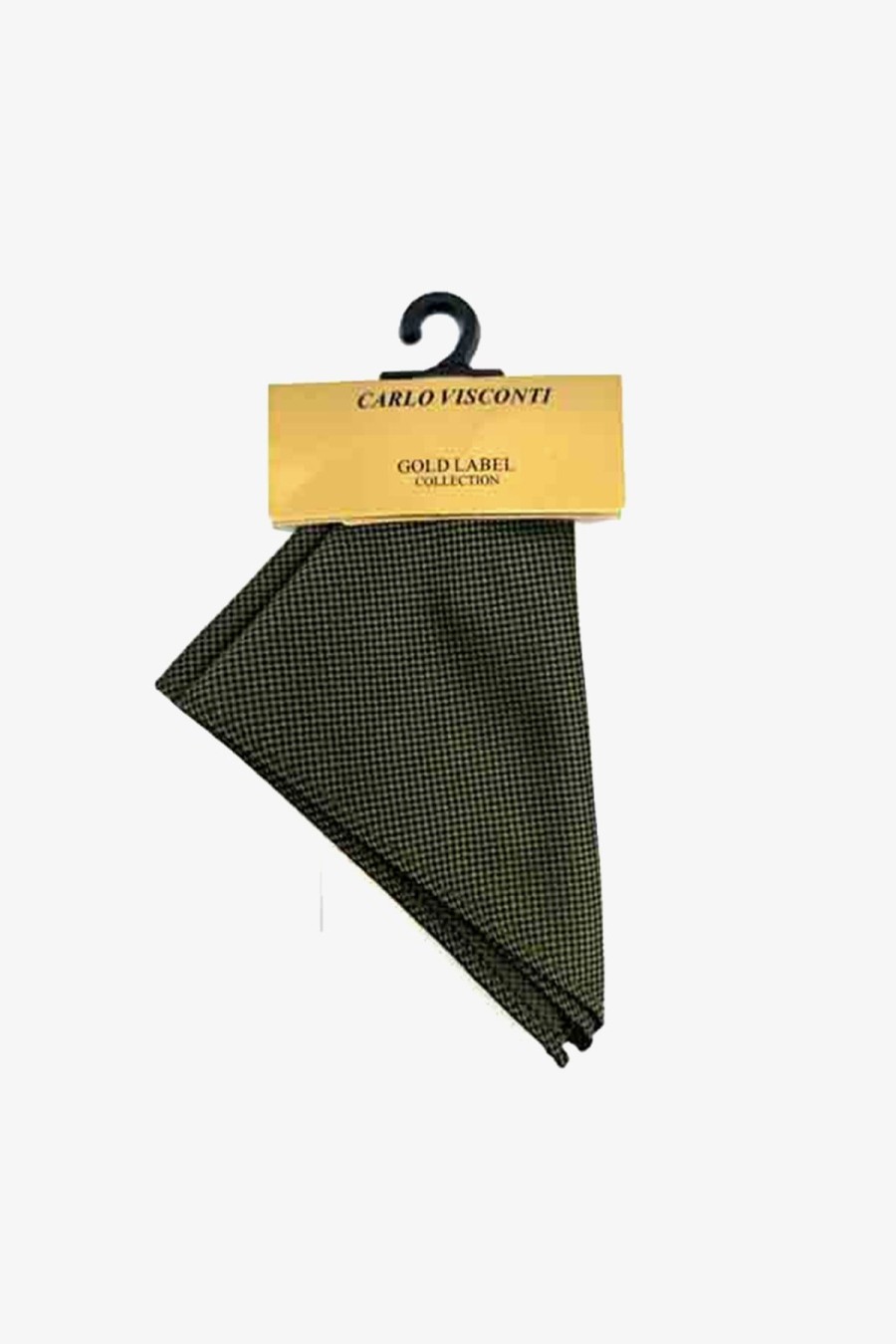 Shoes & Accessories Carlo Visconti Pocket Squares | Carlo Visconti | Self Pattern Pocket Square Olive