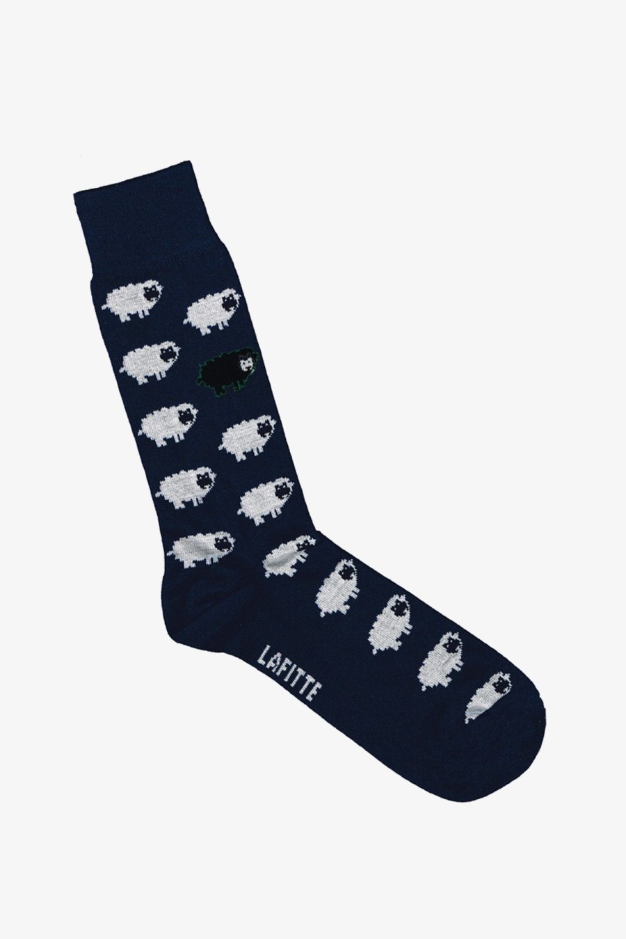 Shoes & Accessories Lafitte Socks | Lafitte | Socks One Black Sheep Navy Blue