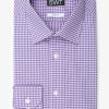 Clothing Boston Dress Shirts | Boston | Liberty Extra Long Sleeve Business Shirt Purple