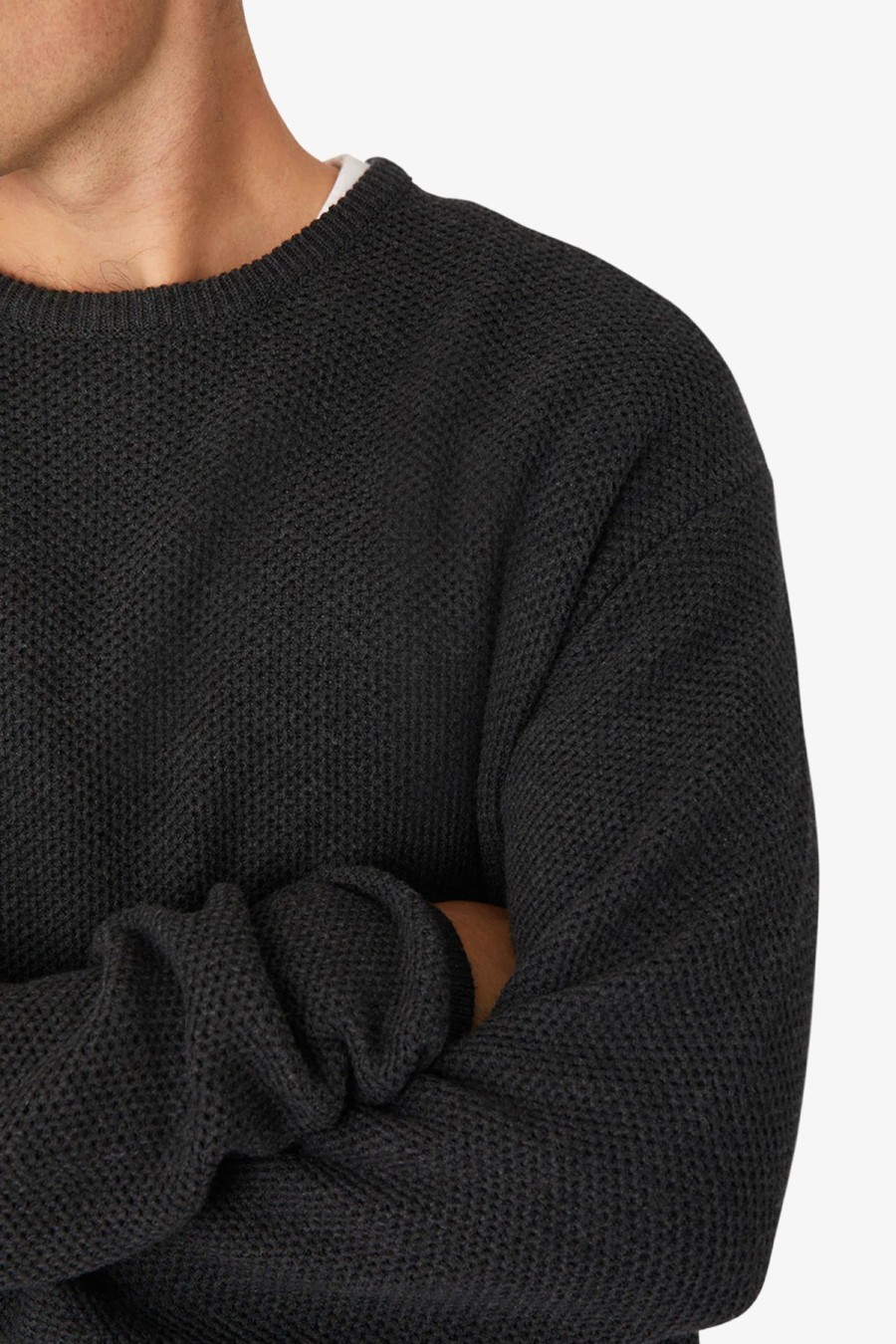 Clothing Industrie Knitwear | Industrie | The Culver Knit Charcoal Marle