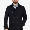 Clothing Daniel Hechter Overcoats | Daniel Hechter | Gatherer Overcoat Navy