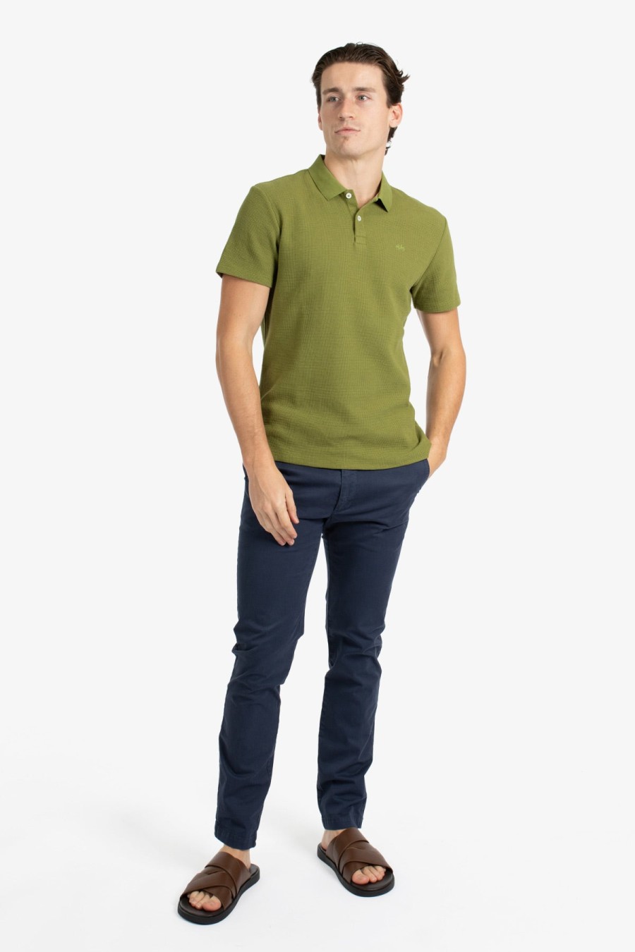 Clothing James Harper Polos | James Harper | Waffle Polo