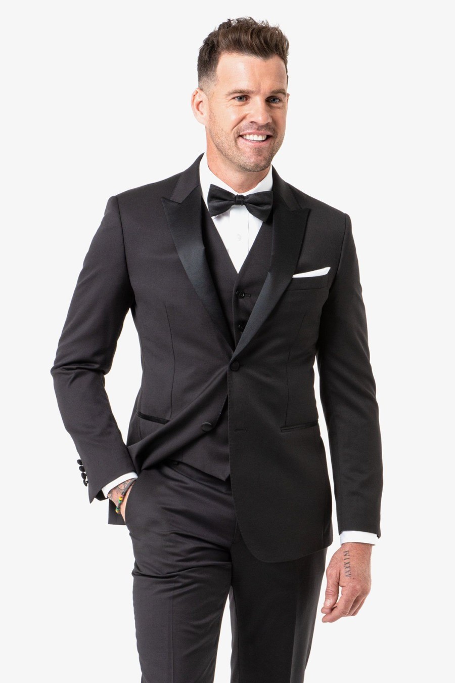 Suits Gibson Black Tie | Gibson | Quantum Dinner Suit Jacket Black