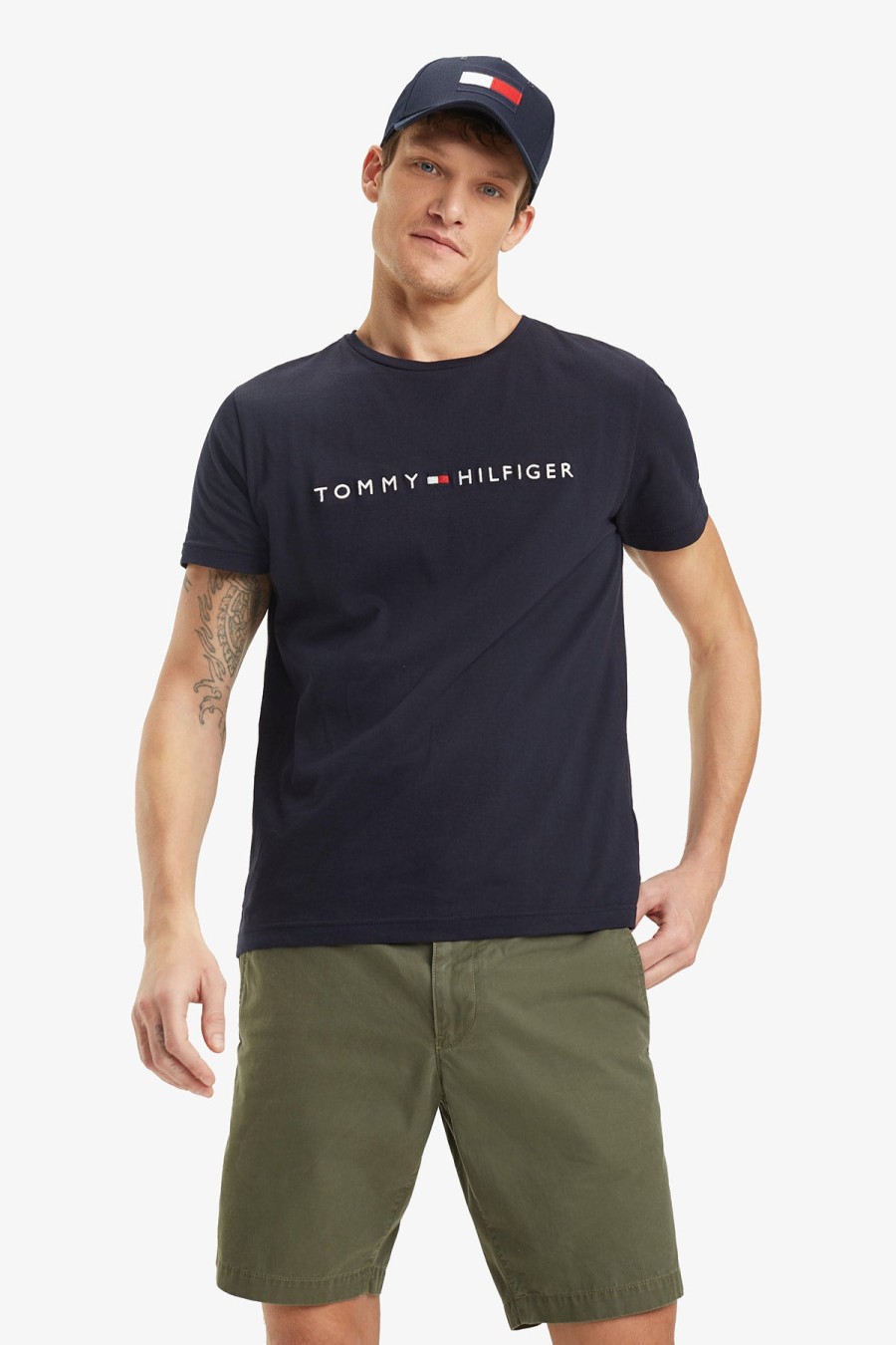 Clothing TOMMY HILFIGER T-Shirts | Tommy Hilfiger | Logo Tee Navy