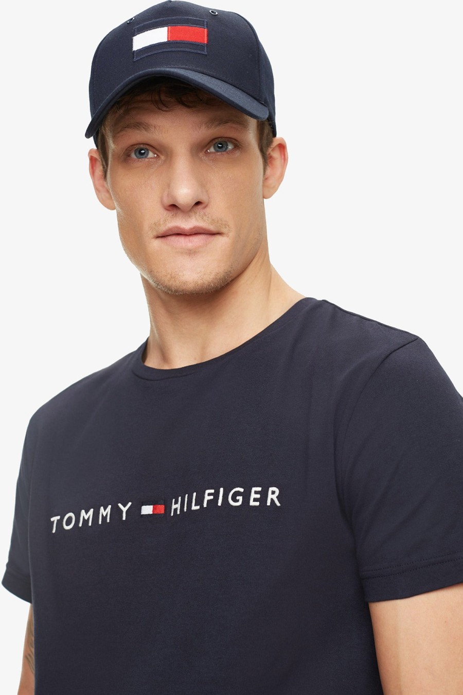 Clothing TOMMY HILFIGER T-Shirts | Tommy Hilfiger | Logo Tee Navy