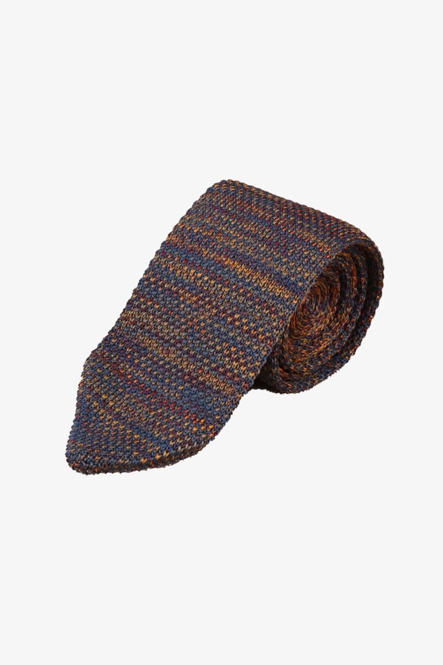 Shoes & Accessories Sunny Apparel Neck Ties | Sunny Apparel | Knitted Tie Brown