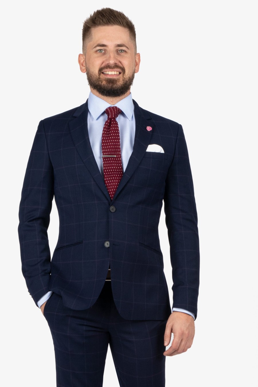 Suits Uberstone Suit Jackets | Uberstone | Window Check Jack Jacket Navy