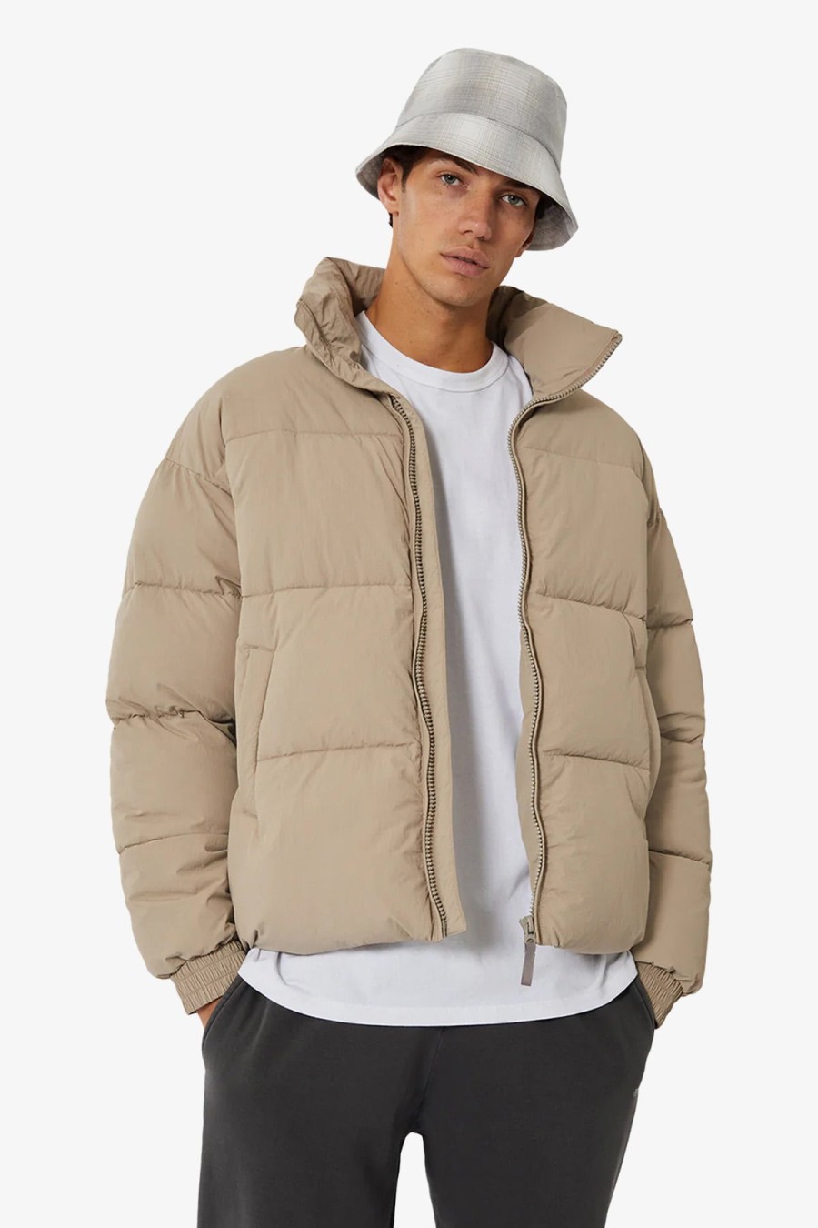 Clothing Industrie Casual Jackets | Industrie | Regent Puffer Jacket Latte