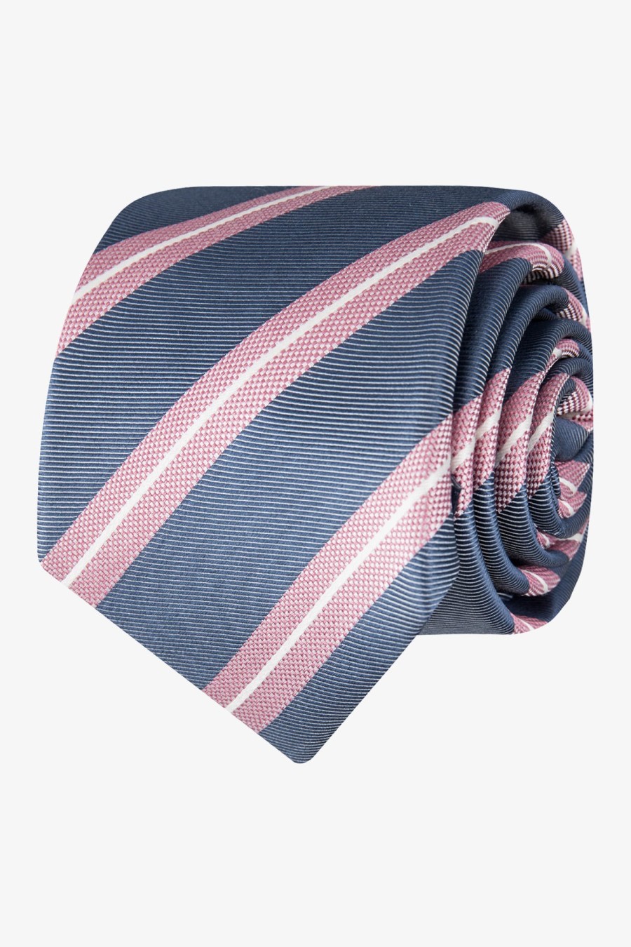 Shoes & Accessories Abelard Neck Ties | Abelard | Stripe Silk Tie Pink