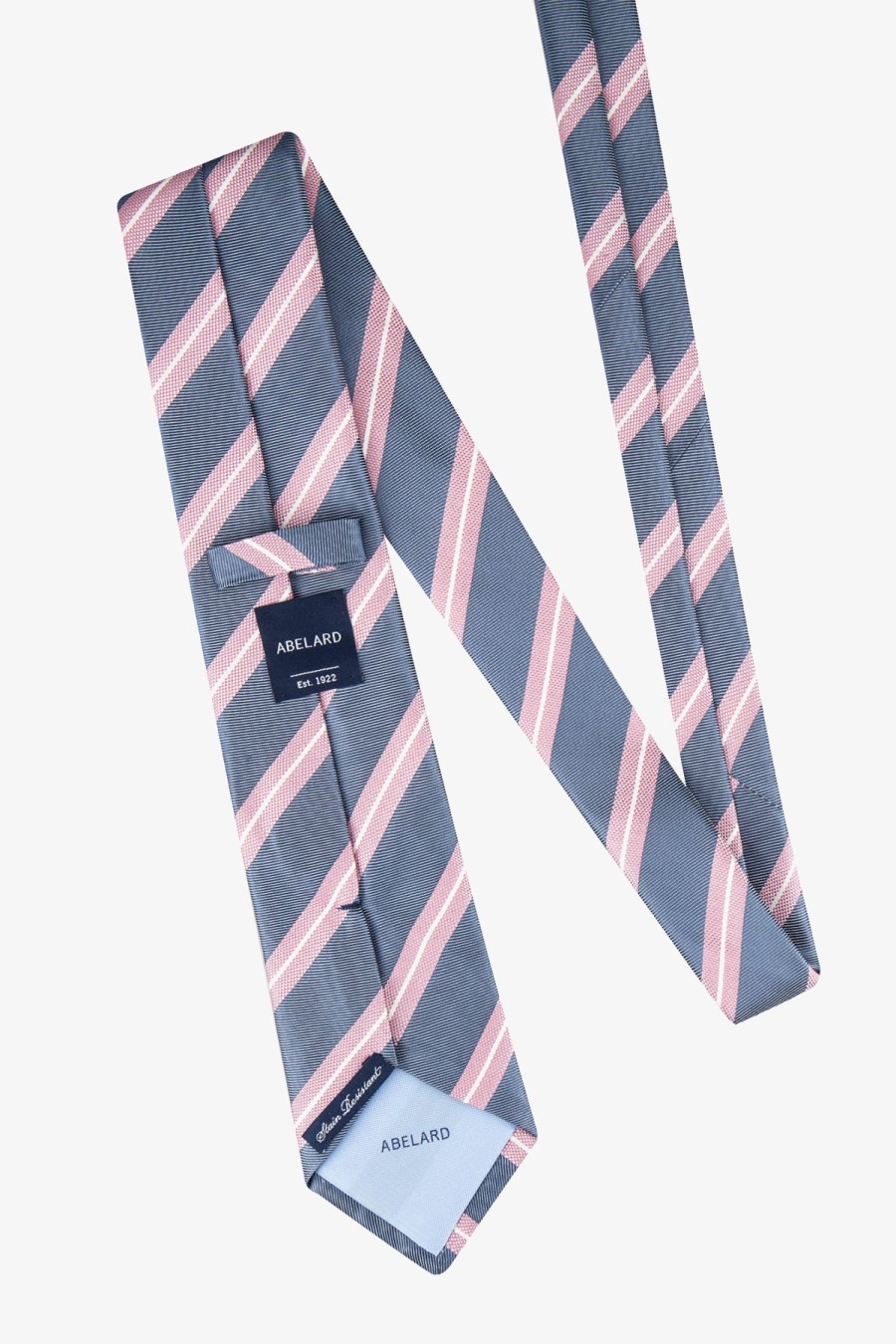 Shoes & Accessories Abelard Neck Ties | Abelard | Stripe Silk Tie Pink