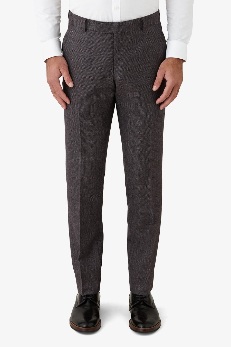 Clothing Gibson Trousers | Gibson | Mini Check Caper Trouser Mahogany