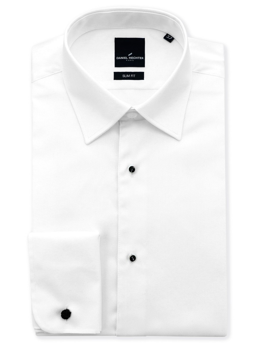 Clothing Daniel Hechter Dinner Shirts | Daniel Hechter | Romeo Formal Dinner Shirt White