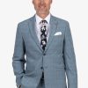 Suits UBERSTONE Suit Jackets | Uberstone | Jayson Prince Of Wales Check Jacket Sky