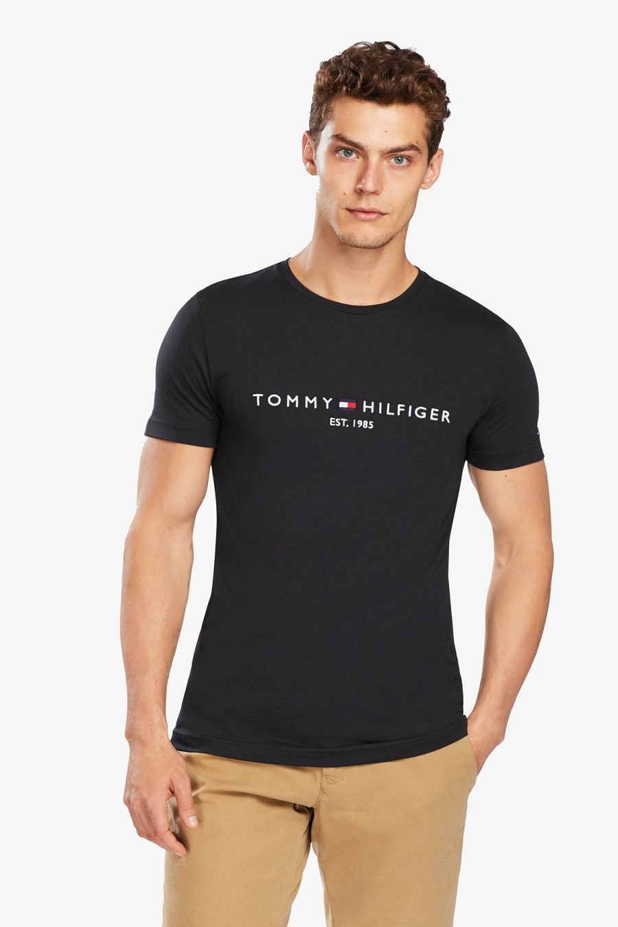 Clothing TOMMY HILFIGER T-Shirts | Tommy Hilfiger | Logo Tee Black