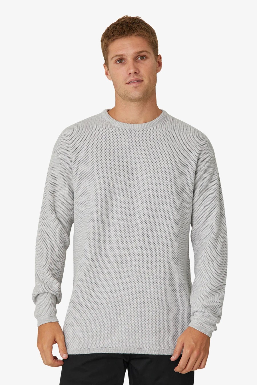 Clothing Industrie Knitwear | Industrie | The Culver Knit Light Ma Grey