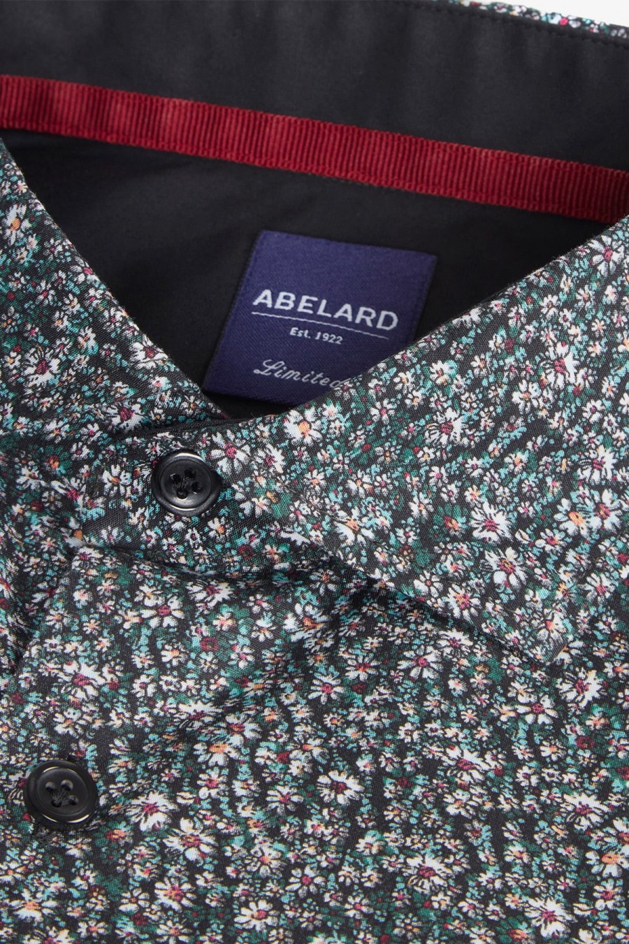 Clothing Abelard Casual Shirts | Abelard | Digital Micro Floral Shirt Classic Lichen